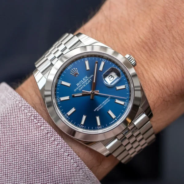 Rolex Datejust Bleu – Image 3