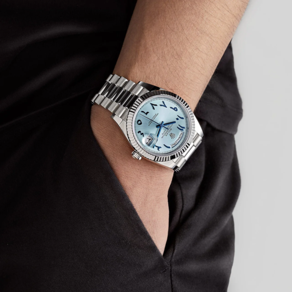 Rolex Day-Date Ice Blue Arabic Dial – Image 3